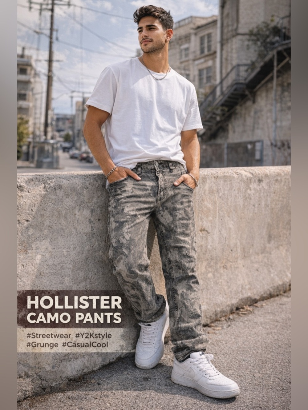 🚨Hollister Camo Pants | Men’s 30x30 | Loose Fit Y2K Streetwear